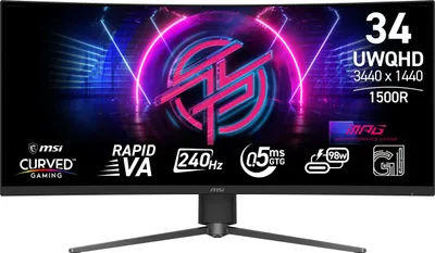 Monitor gaming MSI MPG 346CQRF, 34", UWQHD, 240Hz, i zi - 1