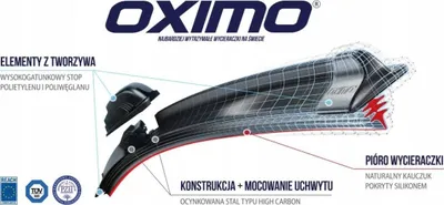 Fshirëse xhami OXIMO MT550, 550mm, përpara, e zezë - 3