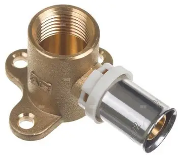 Kthesë muri GF MOS 15007452, pres 16x1/2, 46mm, metalike