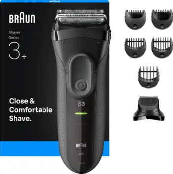 Rroje elektrike Braun Series 3 ProSkin 3000BT, me trimmer për mjekër, e papërshkueshme nga uji