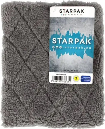 Çantë shpine Starpak Plush Bag, pelush, e gri