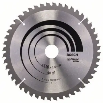 Teh sharre Bosch Optiline Wood 2608640432, 216mm, 48 dhëmbë, për dru