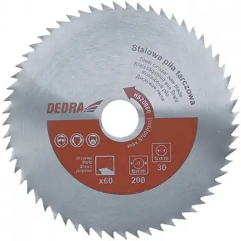 Teh rrethor për dru Dedra Steel HS50080, 500 mm, 80 dhëmbë, vrimë 30 mm