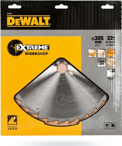 Teh rrethor DeWalt DT4210, 305mm, 36 dhëmbë, i argjendtë - 1