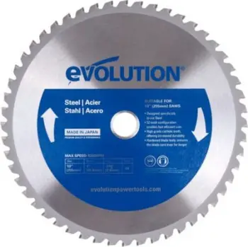 Teh rrethor Evolution TCT 255mm, 52 dhëmbë, për çelik