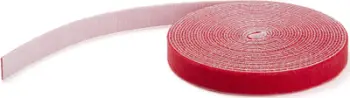 Rrollë lidhëse kabllosh StarTech.com 25ft, hook and loop, e kuqe