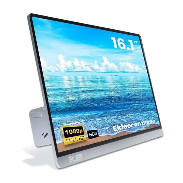 Monitor portativ EKLEER 16, 16", LCD, USB Type C, i zi - 1