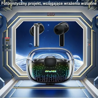 Kufje wireless Awei T52 Pro, Bluetooth 5.3, TWS in ear - 2