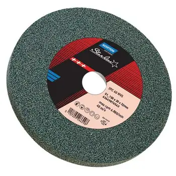 Rrotë bluarëse Norton Saint Gobain Starline 39C80KVS, 150x20x32mm, karbid silikoni, gri