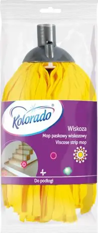 Mop me shiritë Kolorado Strip Mop Viscose, viskozë dhe poliester, 20cm, shumëthëllojshëm
