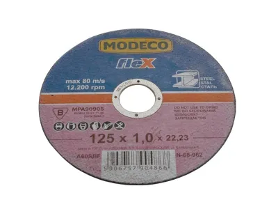 Rrotë prerëse për metal Modeco MN-68-962, 125mm, e hollë - 1