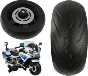 Rrotë e përparme Lean Cars për motoçikletë me bateri BMW R1200, Soft EVA, e zezë