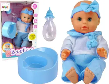 Kukull LeanToys Pajamas 30cm, me biberon, me tualet, rozë