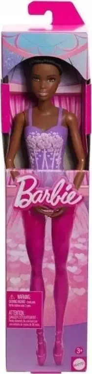 Kukull Barbie Balerinë Floral, trup i dekoruar, fund tyl i purpurt