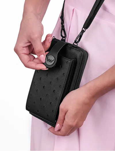 Kuletë crossbody për femra Vuch Philly, e zezë - 6