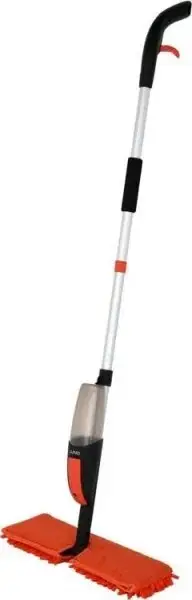 Mop me sprucues Lund 67161V, mikrofibër dysheanshe, rezervuar uji, portokalli