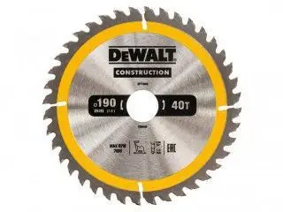 Teh sharre rrethore Dewalt DT1945-QZ, 190mm, 40 dhëmbë