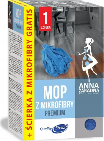Mop mikrofibër Az Premium, set me leckë, për dysheme