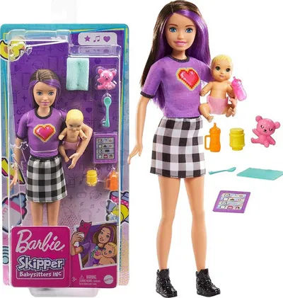 Kukulla Barbie Mattel Skipper, Dado + Bebe - 4