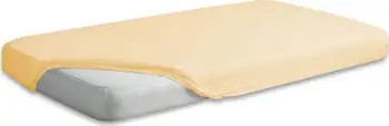 Çarçaf çadre Matex Jersey 140x200, pambuk, me lastik, bezhë