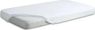Çarçaf fitted Matex Jersey Premium, 140x200 cm, me elastik, i bardhë - 1