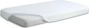 Çarçaf fitted Matex Jersey Premium, 140x200 cm, me elastik, i bardhë