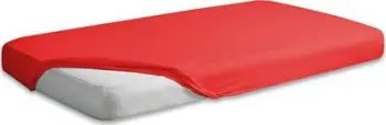 Çarçaf fitted Matex Jersey, 140x200 cm, me lastik, i kuq