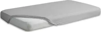Çarçaf fitted Matex Jersey, 140x200 cm, pambuk, gri argjendi