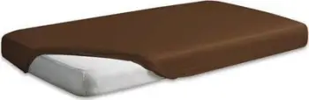 Çarçaf fitted pambuk saten Gold, 180x200 cm, me elastik, kafe
