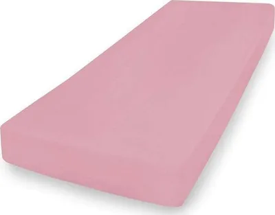 Çarçaf fitted Multitex Jersey, 100x200 cm, lartësi 30 cm, rozë - 1