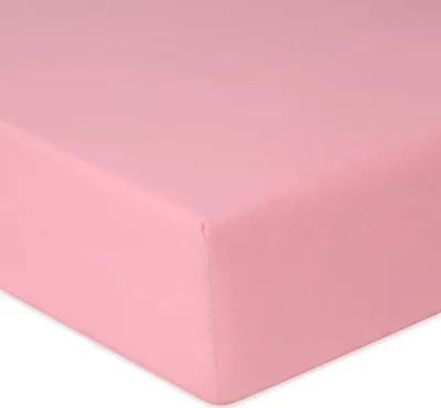 Çarçaf fitted Multitex Jersey, 100x200 cm, lartësi 30 cm, rozë - 2