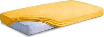 Çarçaf i shtratit Matex Premium Terry Fitted Sheet Amber, 160x200 cm, frotir, ngjyrë qelibar
