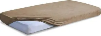 Çarçaf me goma Matex Premium Terry, 220x200 cm, ngjyrë kafe