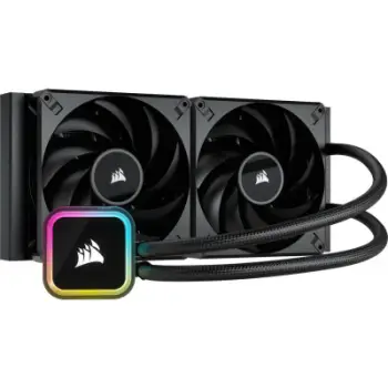 Ftohës uji për CPU Corsair iCUE H115i RGB ELITE, 280mm, 2x 140mm PWM, i zi