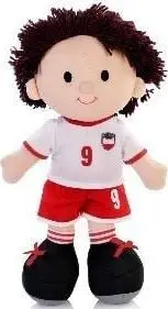 Kukull pelushi futbollist Artyk, 38cm, me rroba të heqshme