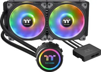 Ftohës me ujë Thermaltake Floe DX RGB 280 TT, 280 mm, 1400 RPM, Premium Edition, i zi