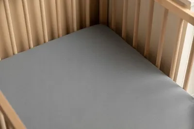 Çarçaf krevati BEDSHEET Jersey Deluxe, 160x80 cm, gri - 3