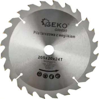 Teh sharre rrethore GEKO 205 mm, vrimë 20 mm, 24 dhëmbë
