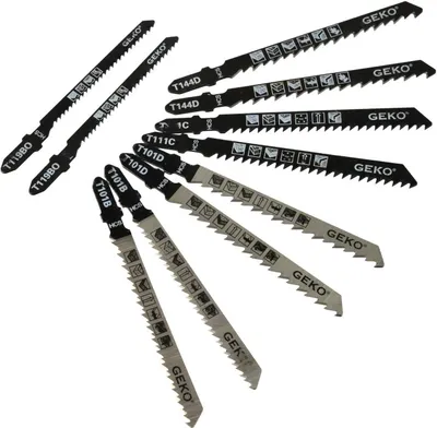 Teh sharrë vertikale Geko, set 10 copë, HCS, për dru - 1