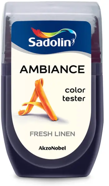 Mostër boje muri Sadolin Ambiance Fresh Linen, 30ml, tester ngjyre, e bardhë
