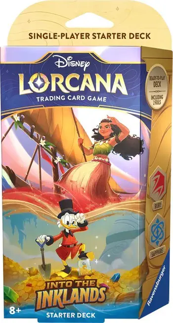 Kuletë letrash Disney Lorcana Set 3 Starter Deck B, 60 letra, anglisht