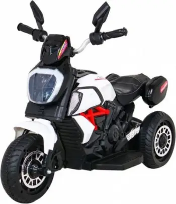 Motor lodër elektrik Fast Tourist, 6V, me drita dhe zëra, i bardhë