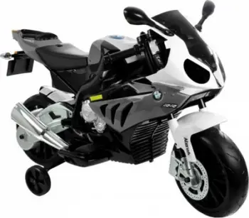 Motoçikletë elektrike për fëmijë Lean Sport BMW S1000RR, 12V, me drita LED, argjend