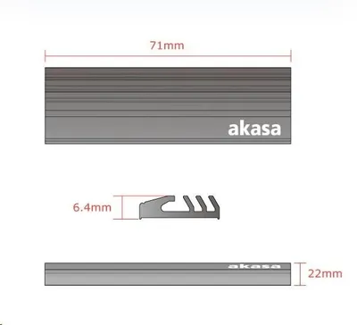 Ftohës pasiv Akasa M.2 SSD, 2 copë - 4