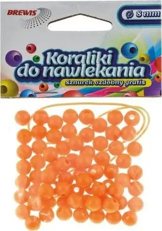 Rruaza dekorative Beads For Stringing Gold Cord, 8mm, 16g, ngjyrë ari