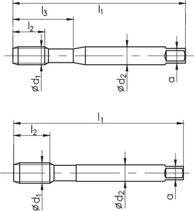 Çarëse filetoje Fanar Machine Tap M2, HSSE, për çelik dhe inoks - 2