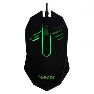 Mouse optik Spacer SPMO M20, USB, RGB LED, i zi - 1