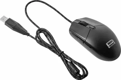Mouse Pedea FirstOne, optik 2400dpi, me kabllo USB, i zi - 2