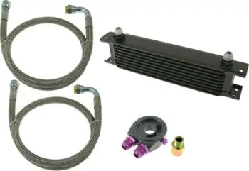 Ftohës vaji motori TurboWorks Oil Cooler 13-rreshta, 260x100x50, AN10, i zi