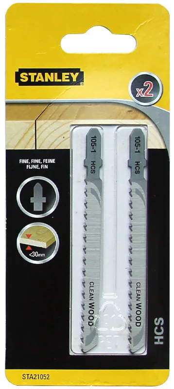 Tehe sharrë vertikale Stanley STA21052, 2 copë, për dru dhe PVC - 1